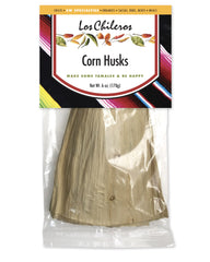 Los Chileros corn husks in packaging, ideal tamale wrappers