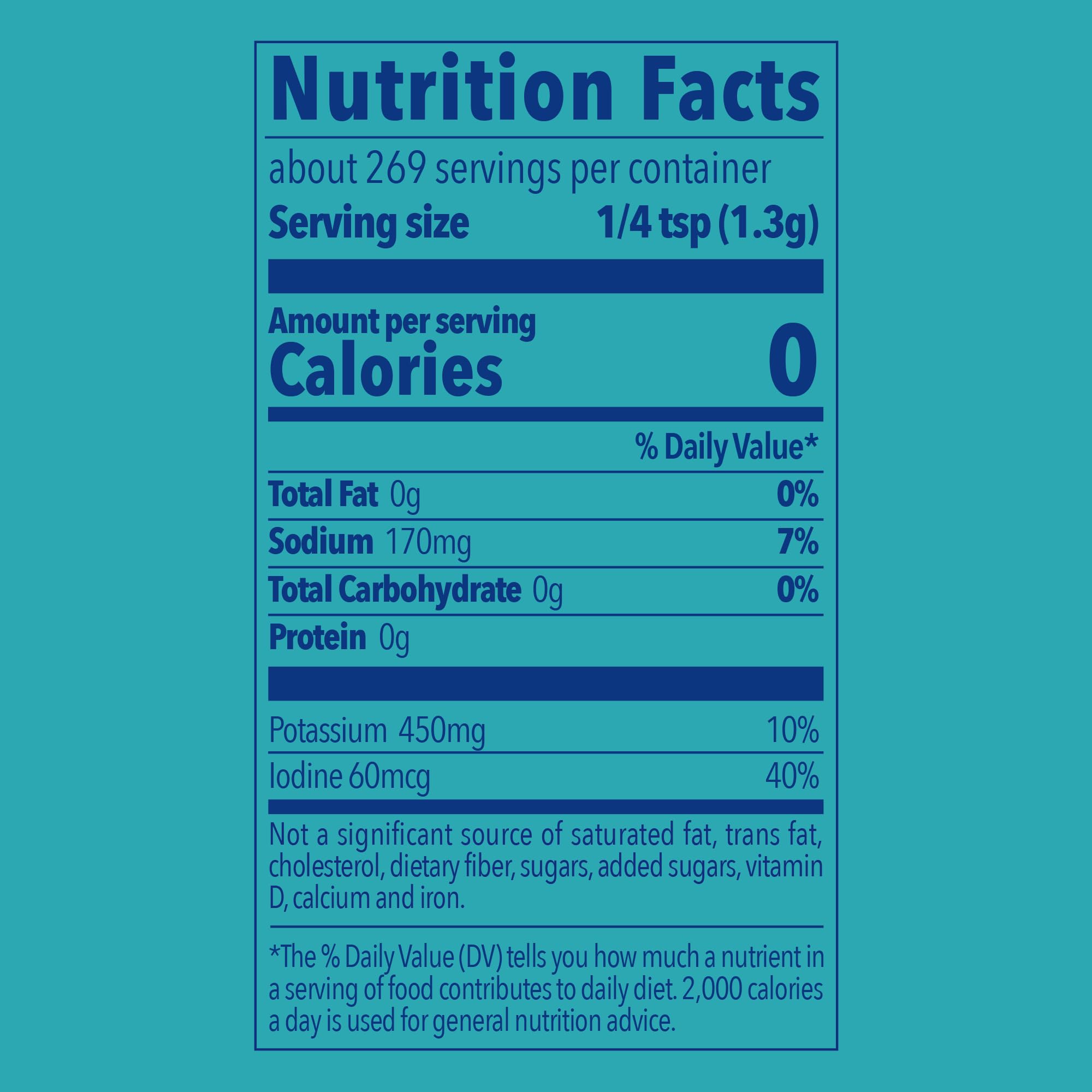 LoSalt iodized reduced-sodium packaging highlights gluten-free, vegan-friendly option.