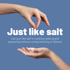 LoSalt iodized reduced-sodium table-ready salt supports flavorful meals.