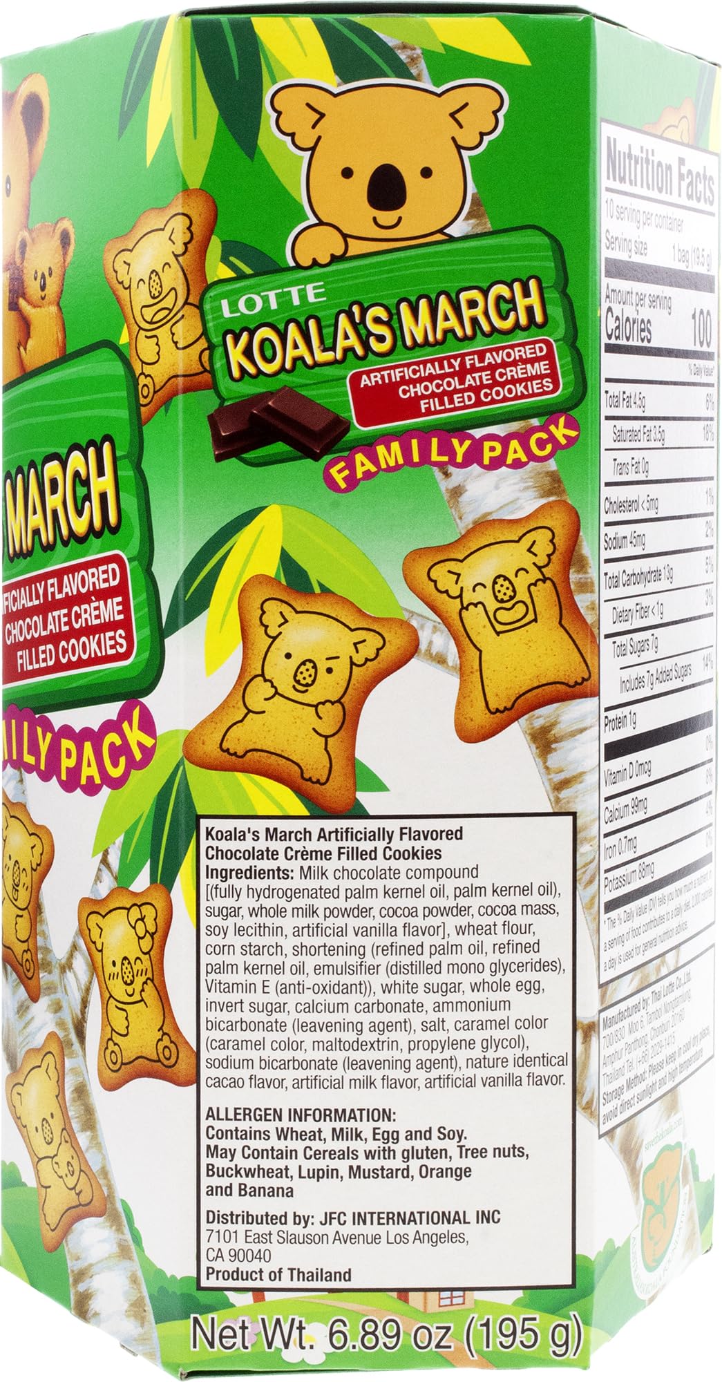 Lotte Koala's March family-size pack on display invites sharing during snack time