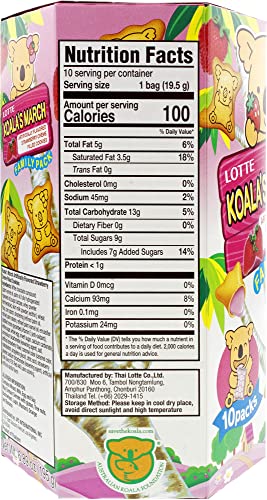 Lotte Koala's March strawberry cream cookie packaging emphasizes convenience for snacking.