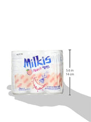 Lotte Milkis Peach Soda six pack, convenient for sharing at gatherings.