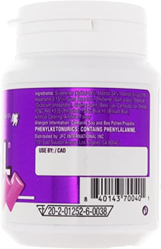 Lotte Xylitol Blueberry Mint gum foil wrap for on-the-go breath-freshening