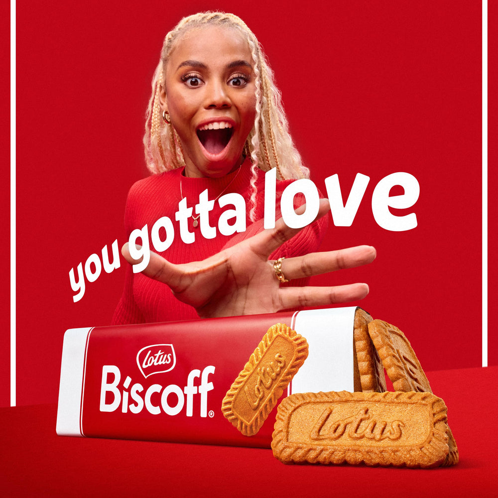 Lotus Biscoff cookies beside a coffee cup for ideal pairing.