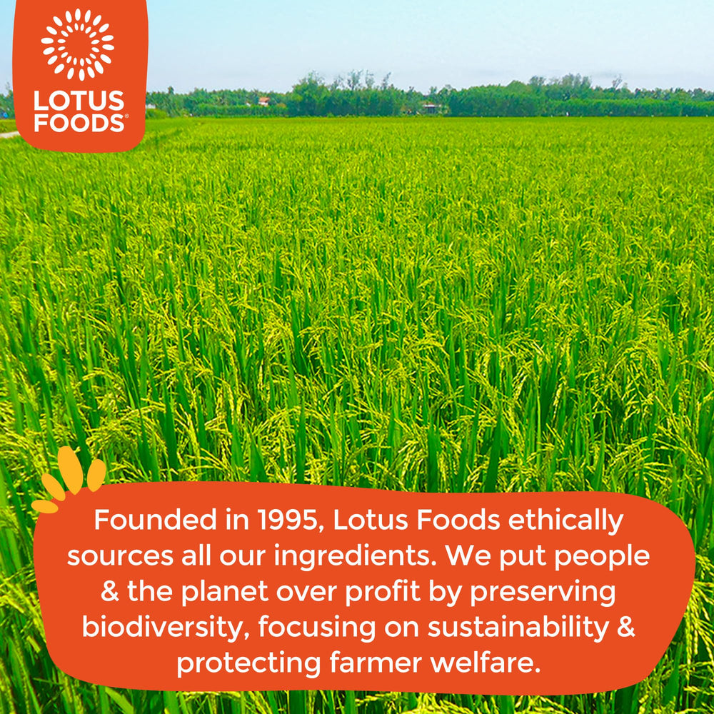 Lotus Foods ethically-sourced-ingredients image showcasing sustainable farming and biodiversity