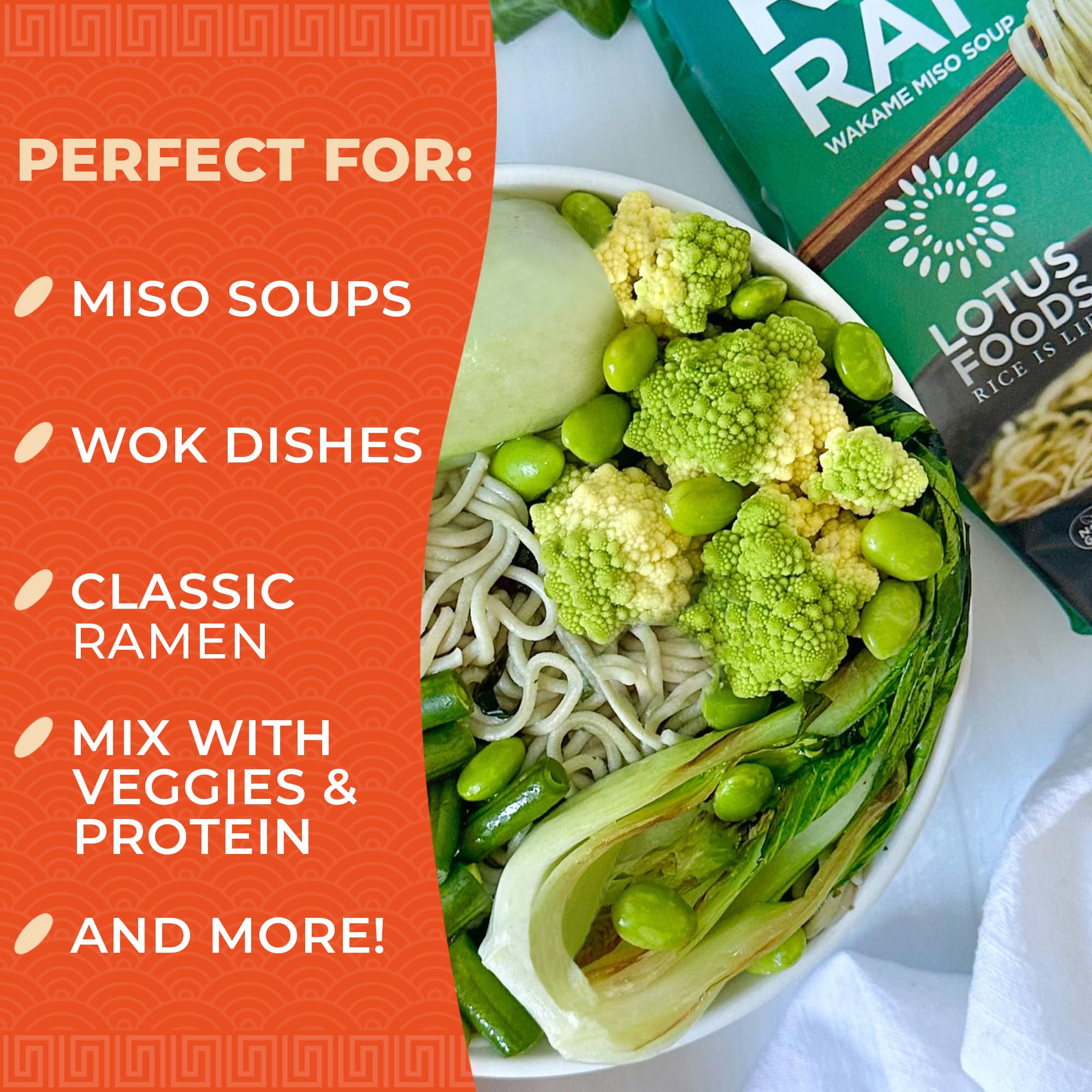 Lotus Foods miso-soup-variety image suggesting a savory pairing for bowls