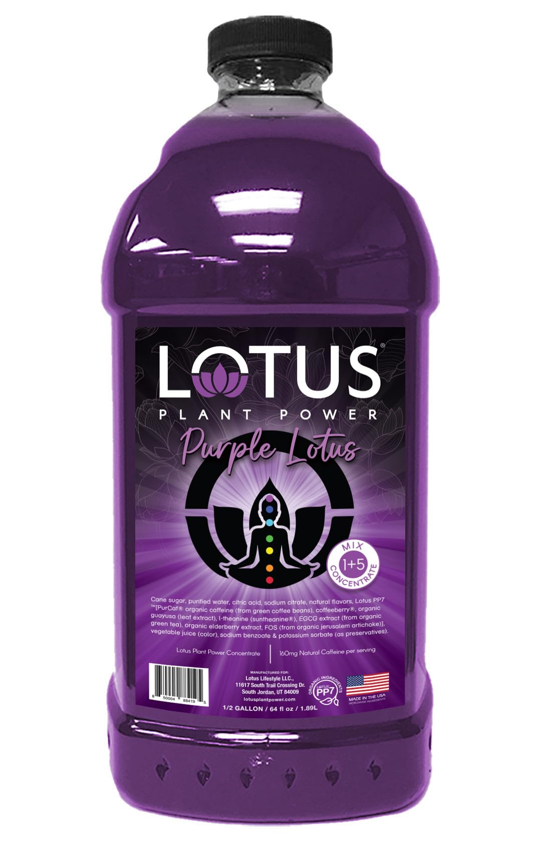 LOTUS PLANT POWER DRINK pouring bottle for a refreshing energy boost.