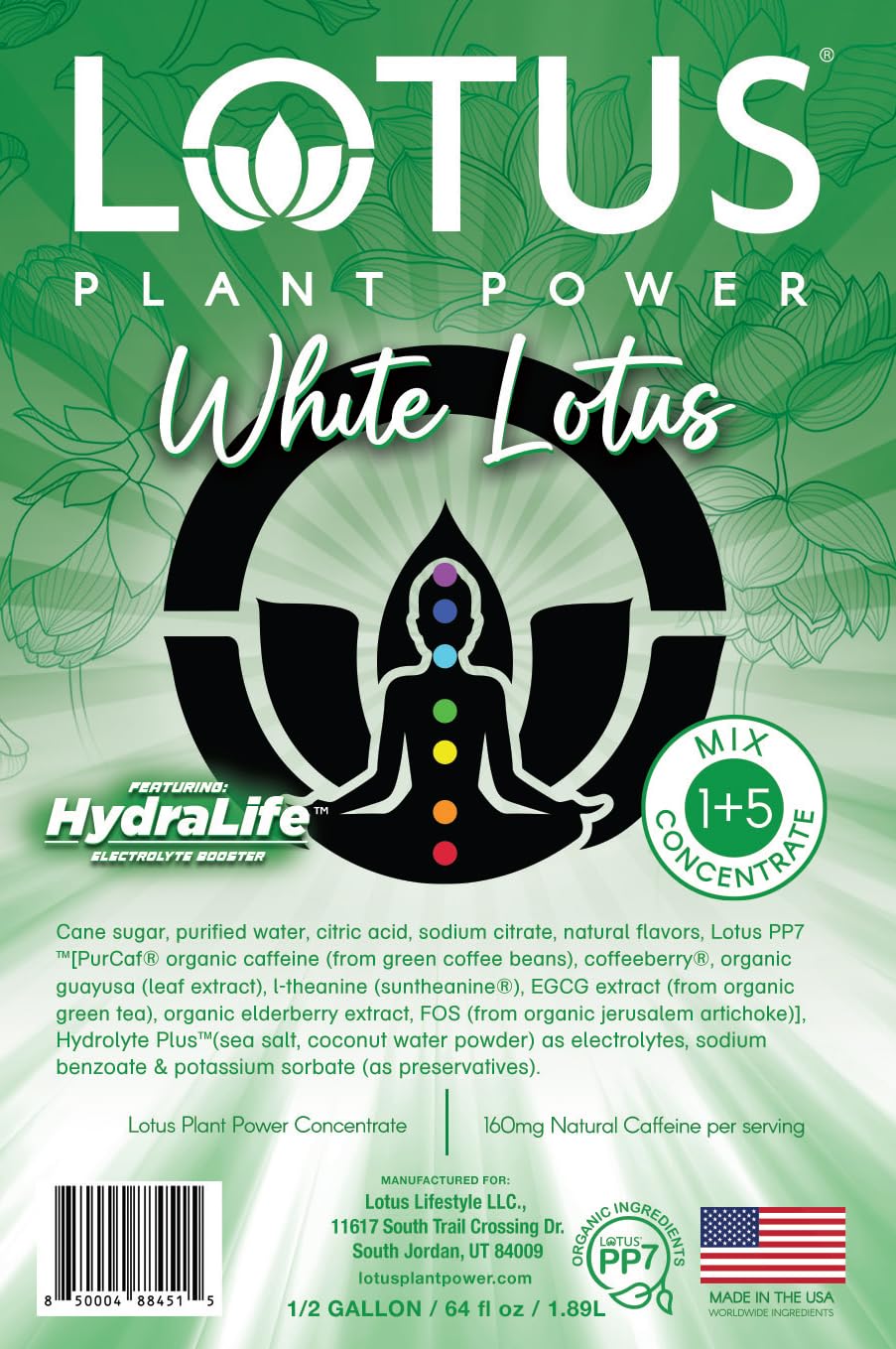 Lotus Plant Power serving glass highlights customizable hydration and flavor.