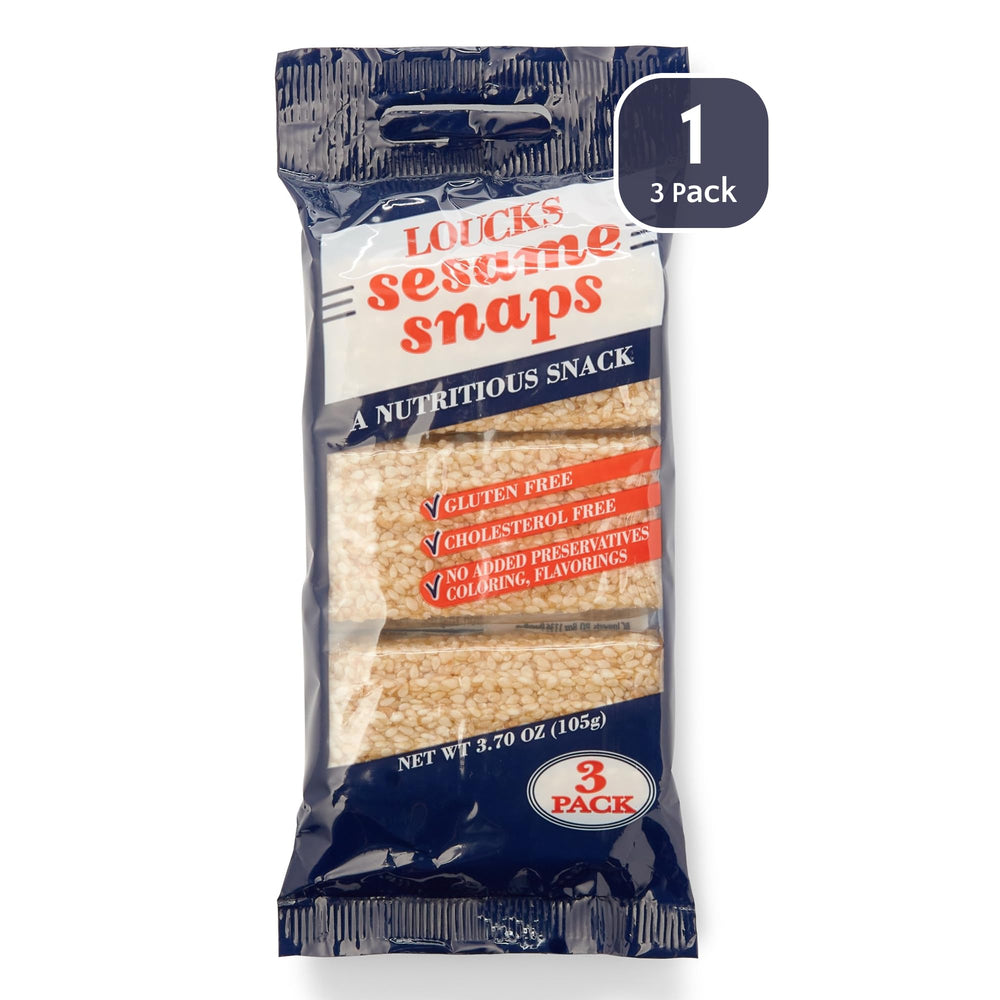 Loucks Original Sesame Snaps lunchbox-easy: ideal school snack for little ones.