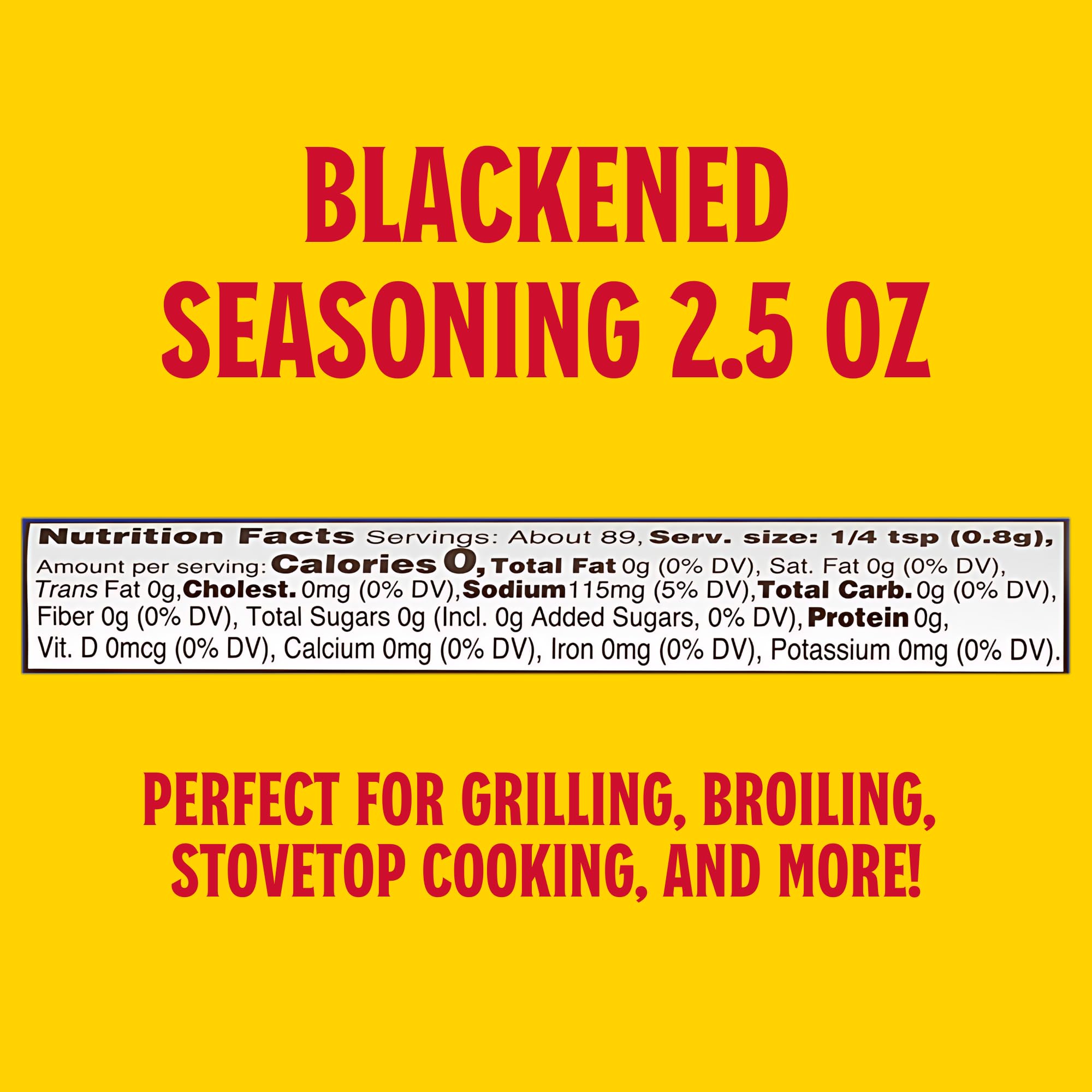 Louisiana Fish Fry Cajun Blackened Seasoning bottle brings restaurant crust to chicken