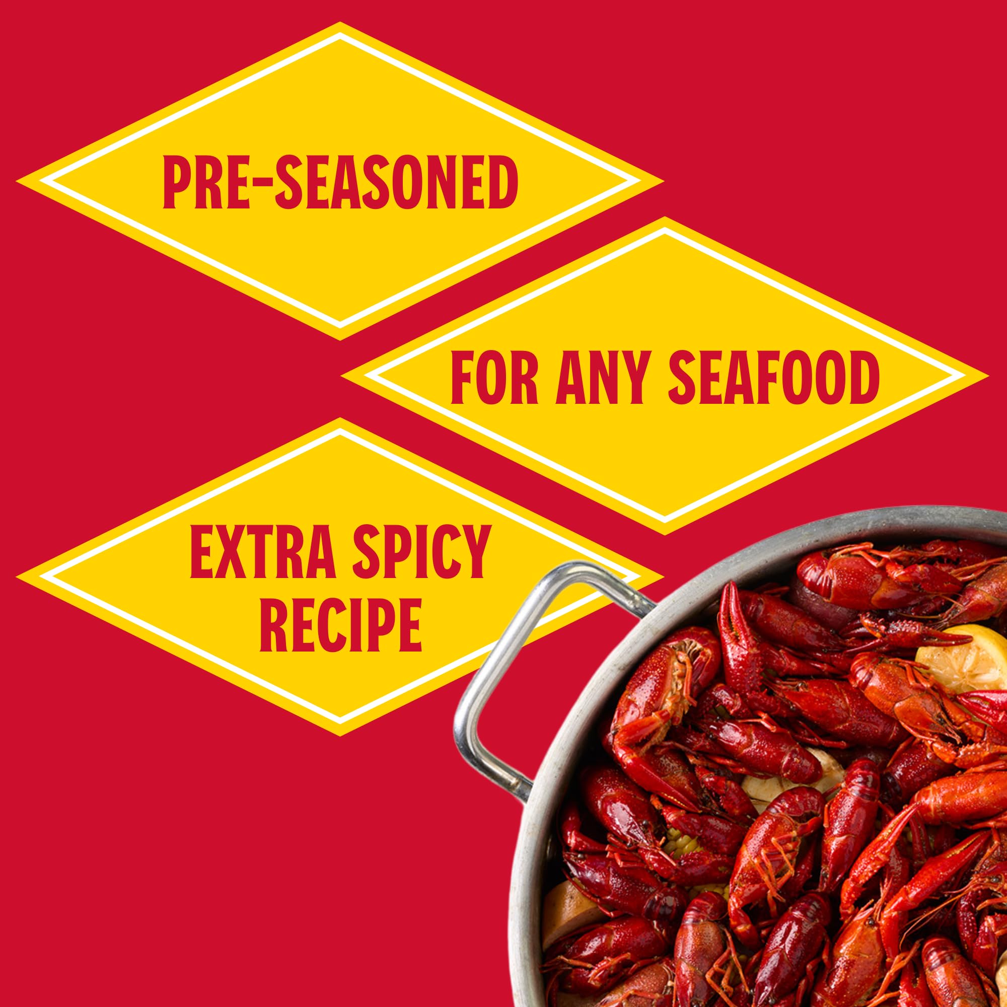 Louisiana Fish Fry Cajun Fire Boil crab boil with robust heat