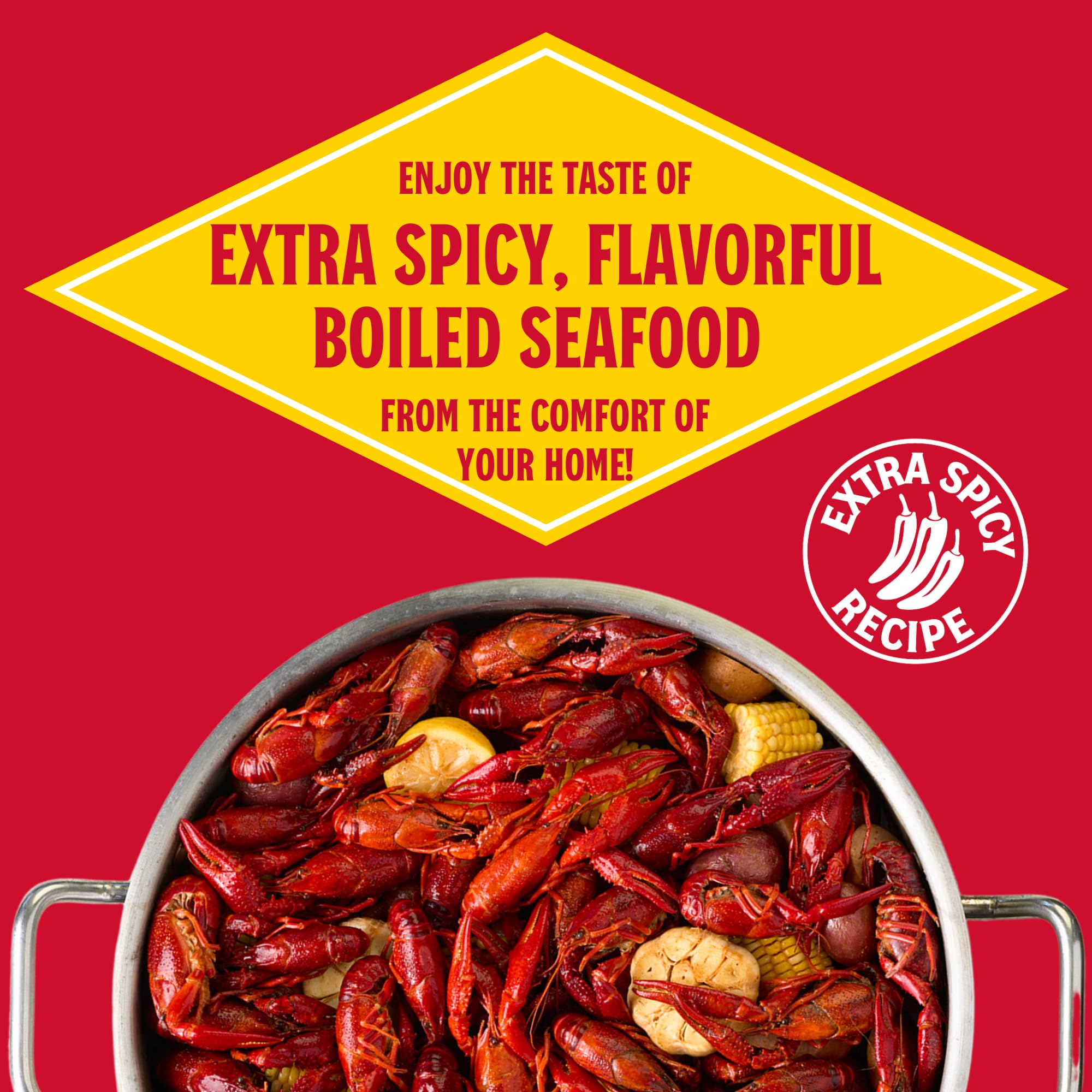 Louisiana Fish Fry Cajun Fire Boil crawfish boil with bold flavor