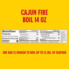Cajun Fire Boil pouch ready to open for bold flavor