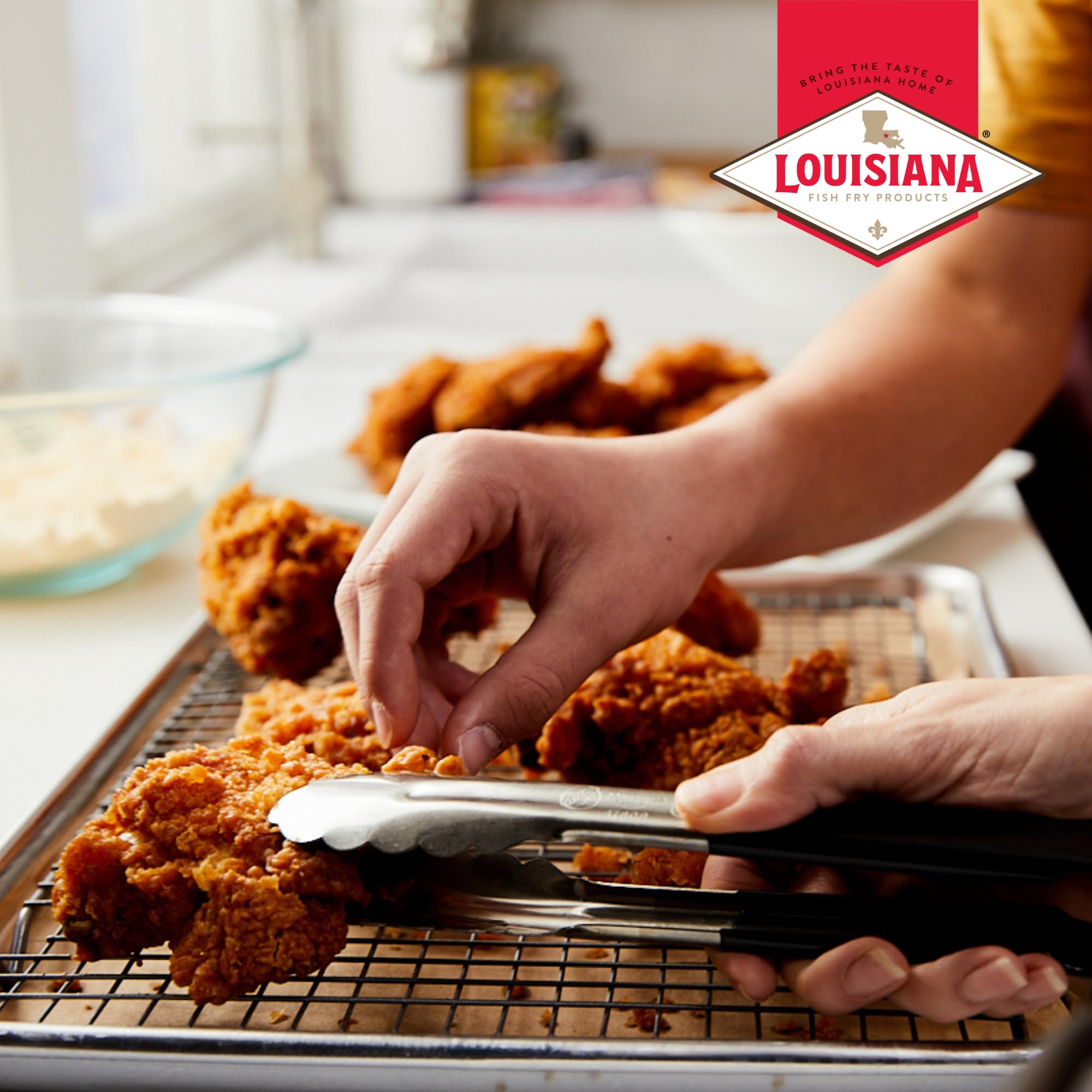 Louisiana Fish Fry Chicken Fry Batter for vegetables with a crunchy finish