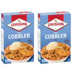 Louisiana Fish Fry Cobbler Mix box front for quick dessert