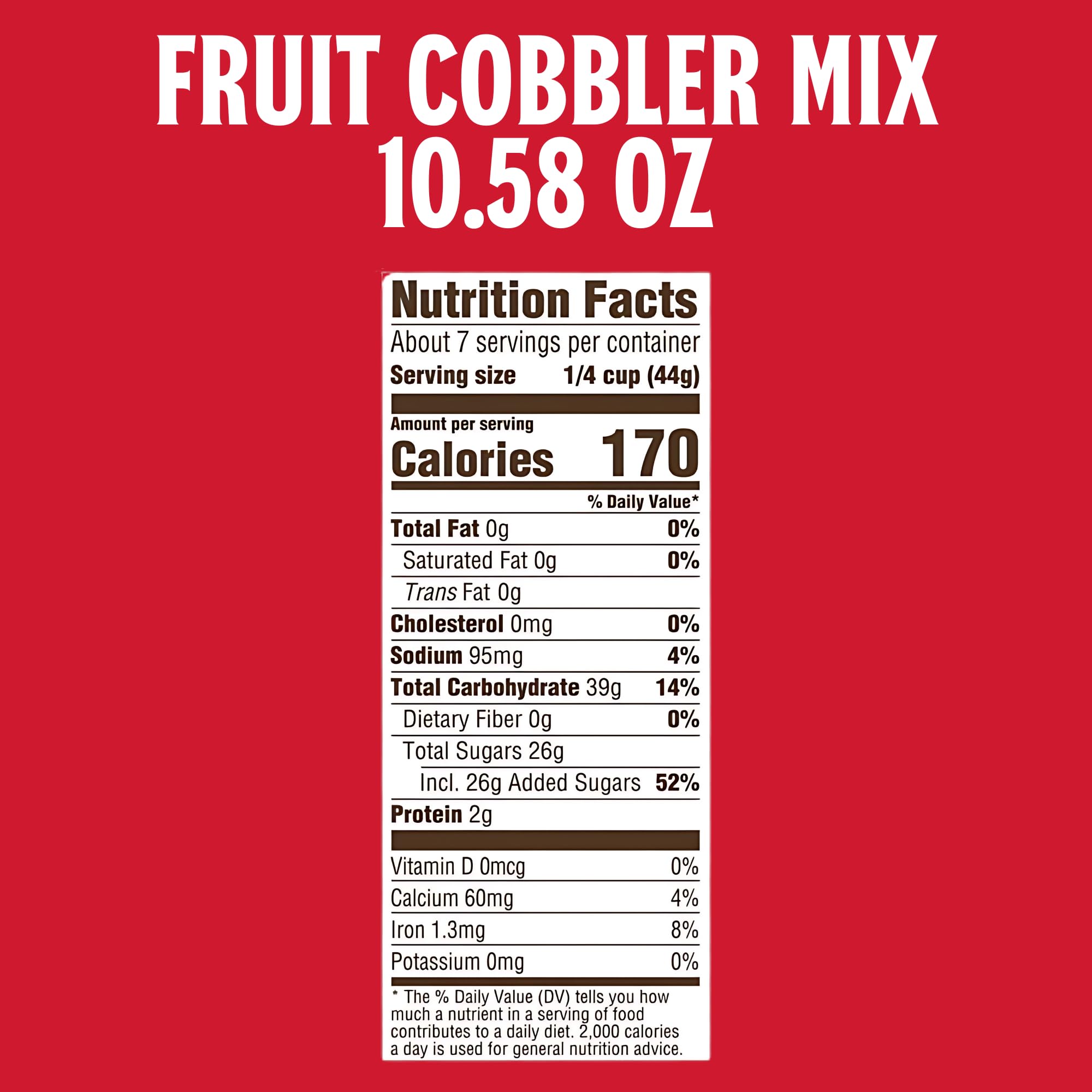Cobbler Mix dry batter in mixing bowl for easy prep