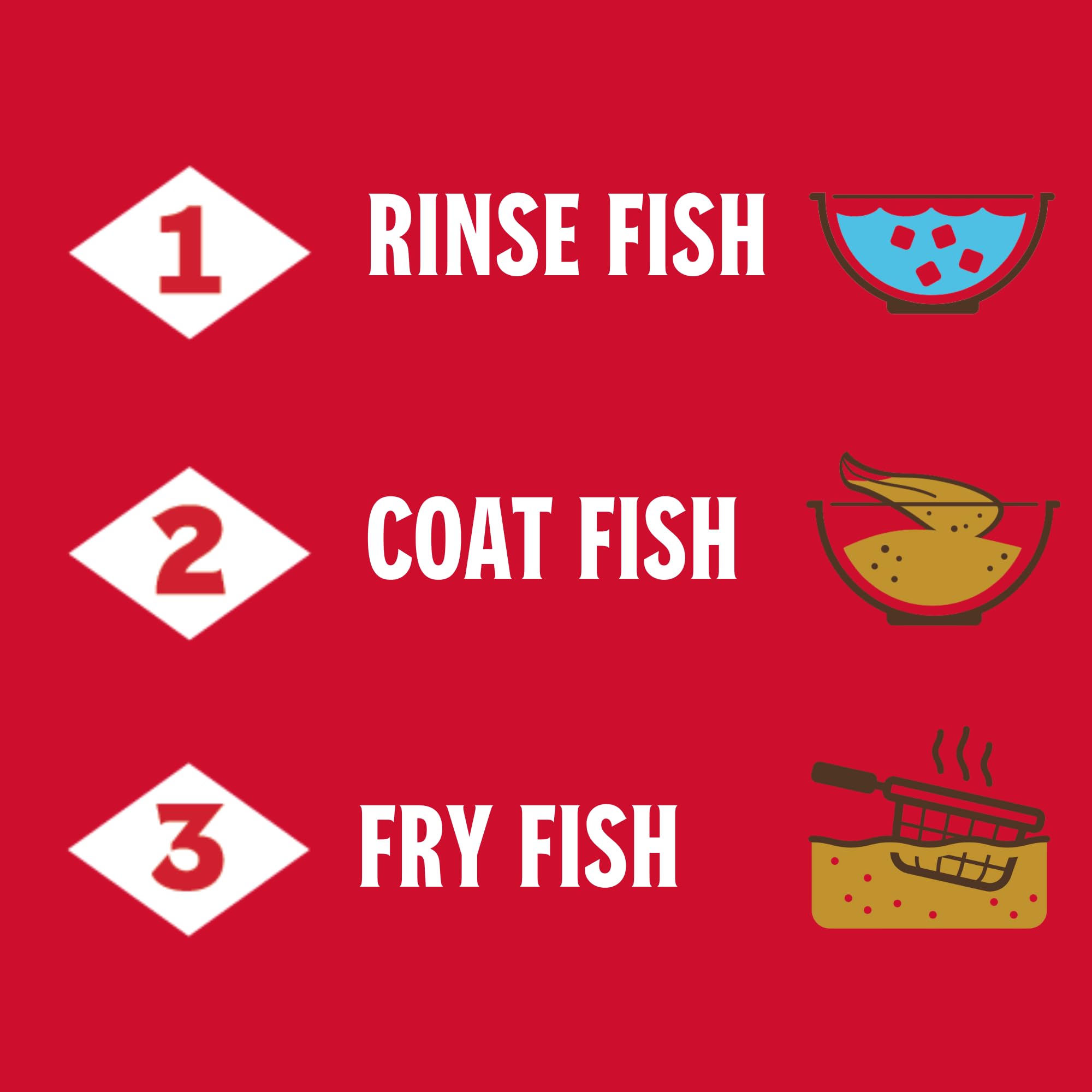 Crispy golden coating on fried fish enhances flavor and juiciness.