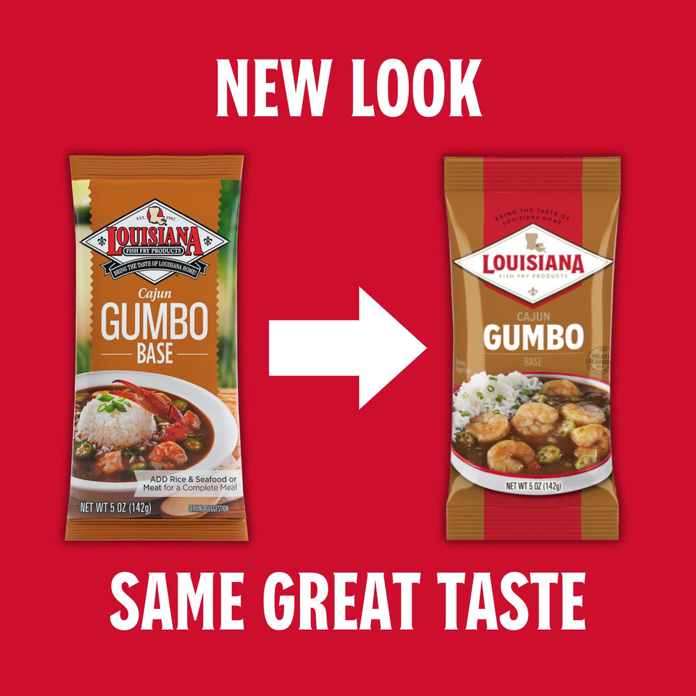 Kitchen scene showing ready-to-use Gumbo Base simplifying cooking