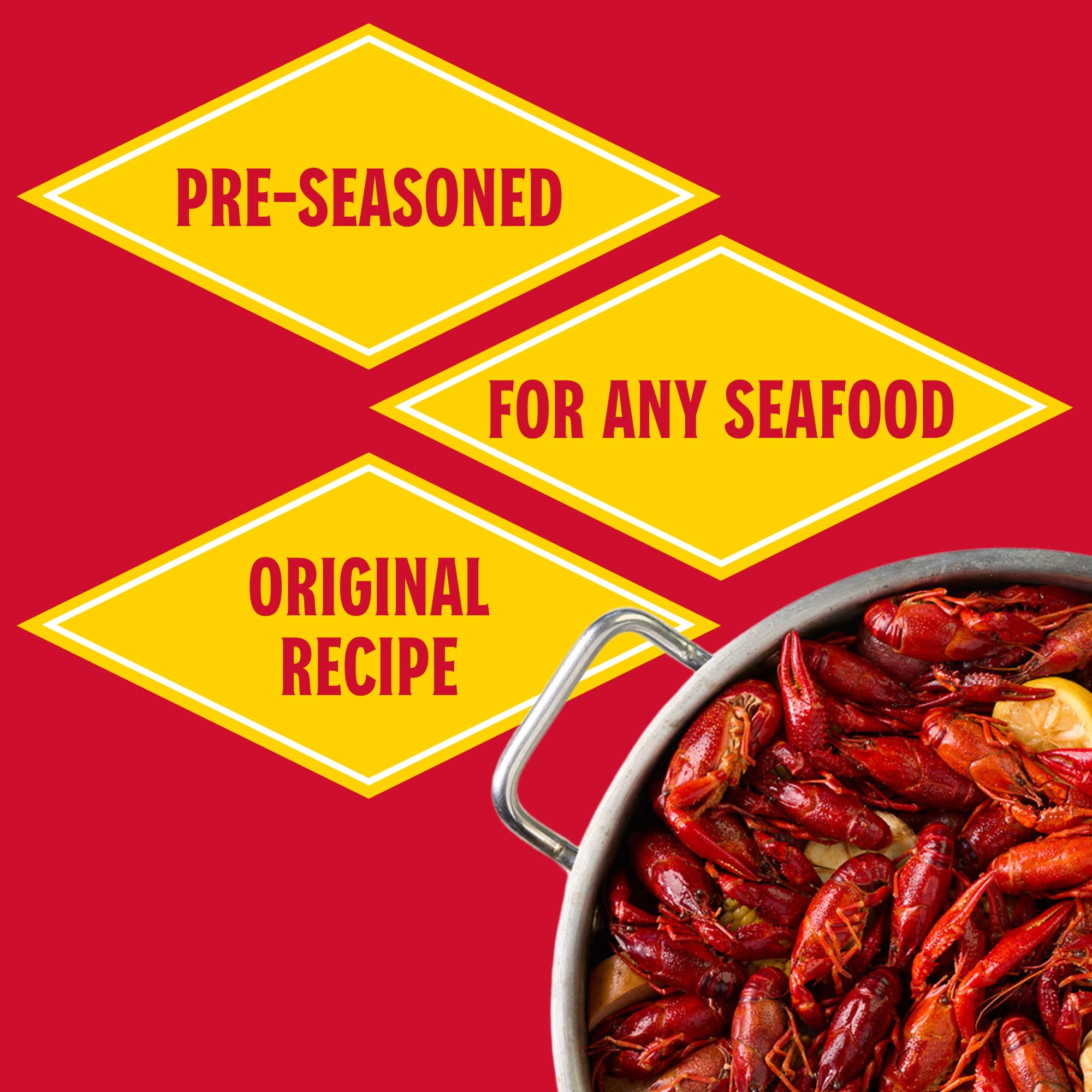 Louisiana Fish Fry label shows low-salt Cajun seasoning for seafood
