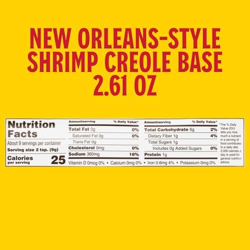 Louisiana Fish Fry Shrimp Creole Base pack emphasizes easy weeknight dinner prep
