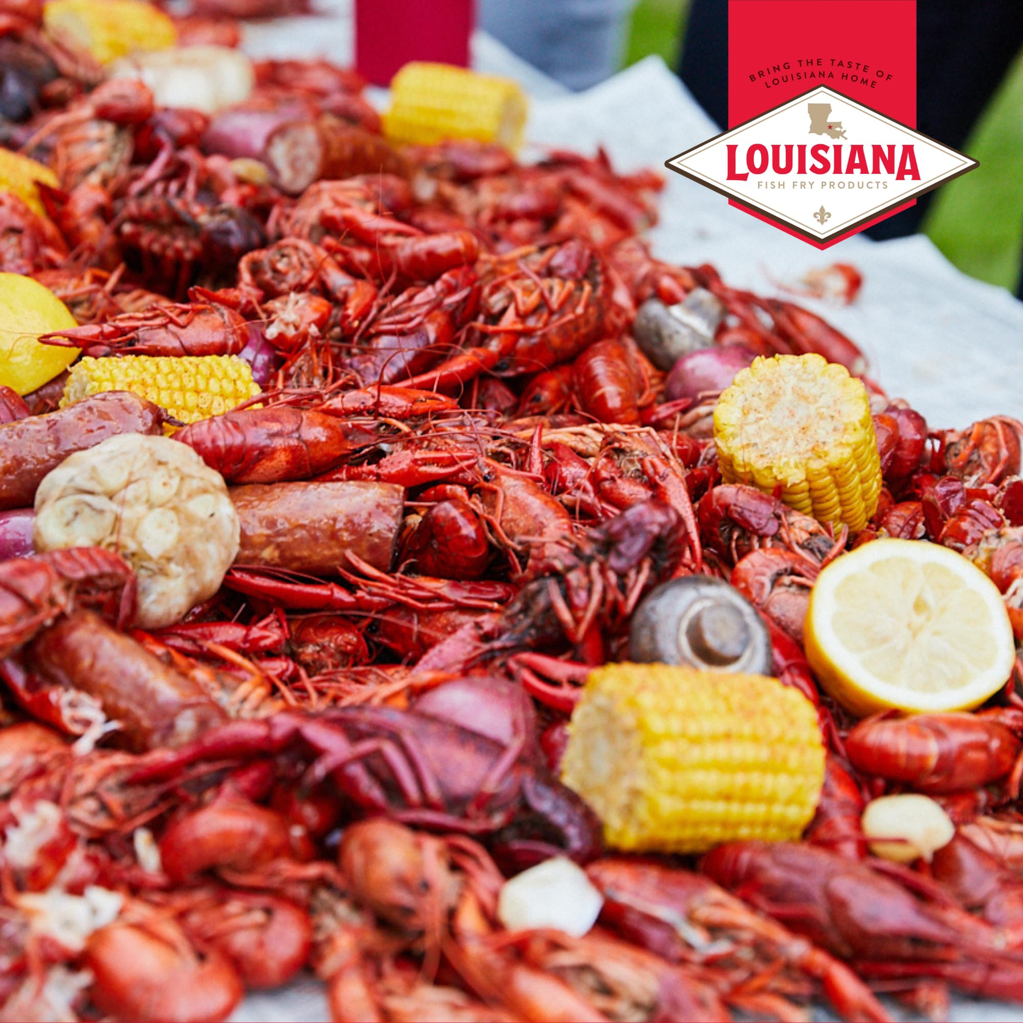 Louisiana Fish Fry Product on Shelf signals ready to use.