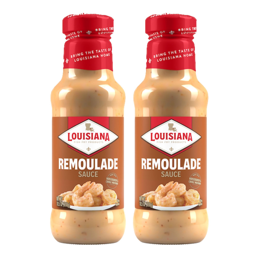 Louisiana Fish Fry Remoulade bottle front view for seafood dipping