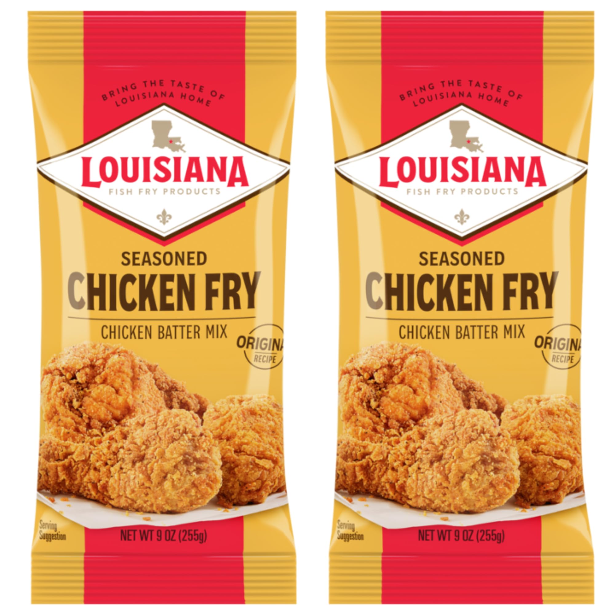Louisiana Fish Fry Chicken Fry batter coats crispy chicken with bold Cajun flavor.