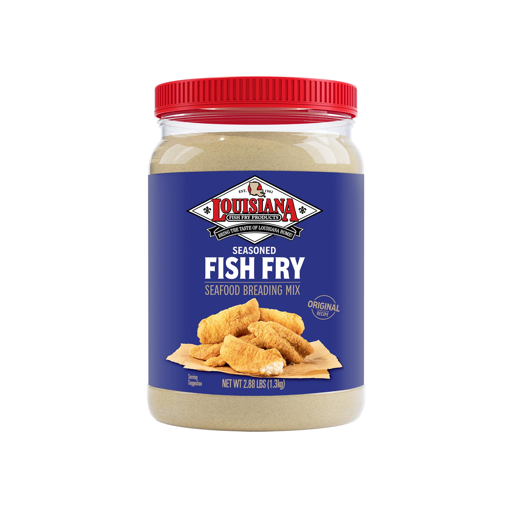 Louisiana Fish Fry Seasoned Fish Fry bag front for versatile crispy coating