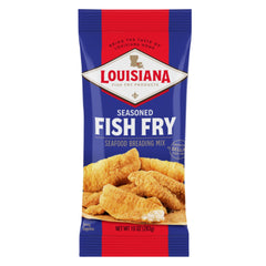Louisiana Fish Fry Seasoned Mix bag ready for quick weeknight dinners.