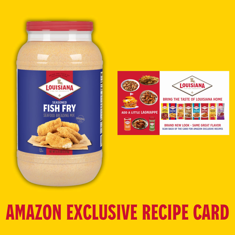 Louisiana Fish Fry Seasoned Fish Fry Mix gift-ready packaging