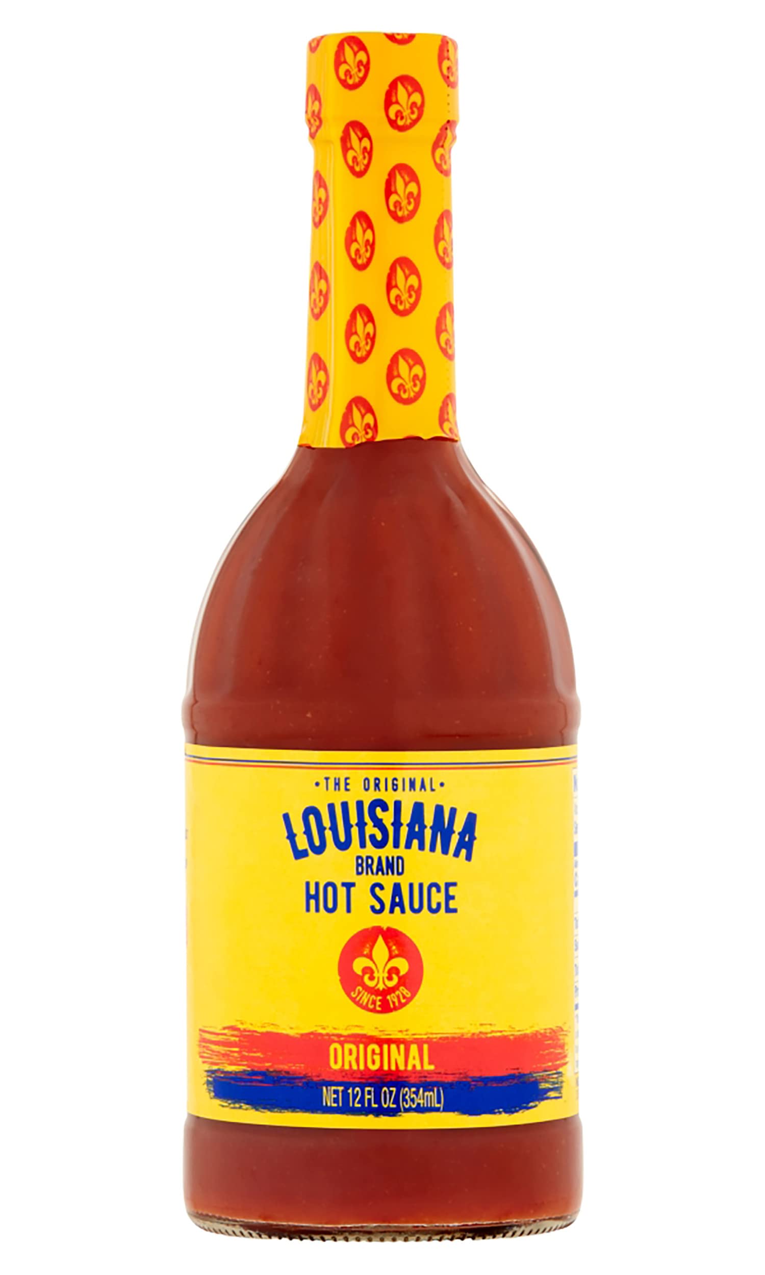 Louisiana Original Hot Sauce bottle front view adds bold flavor to meals.