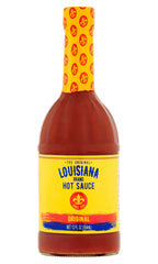 Louisiana Original Hot Sauce bottle front view adds bold flavor to meals.