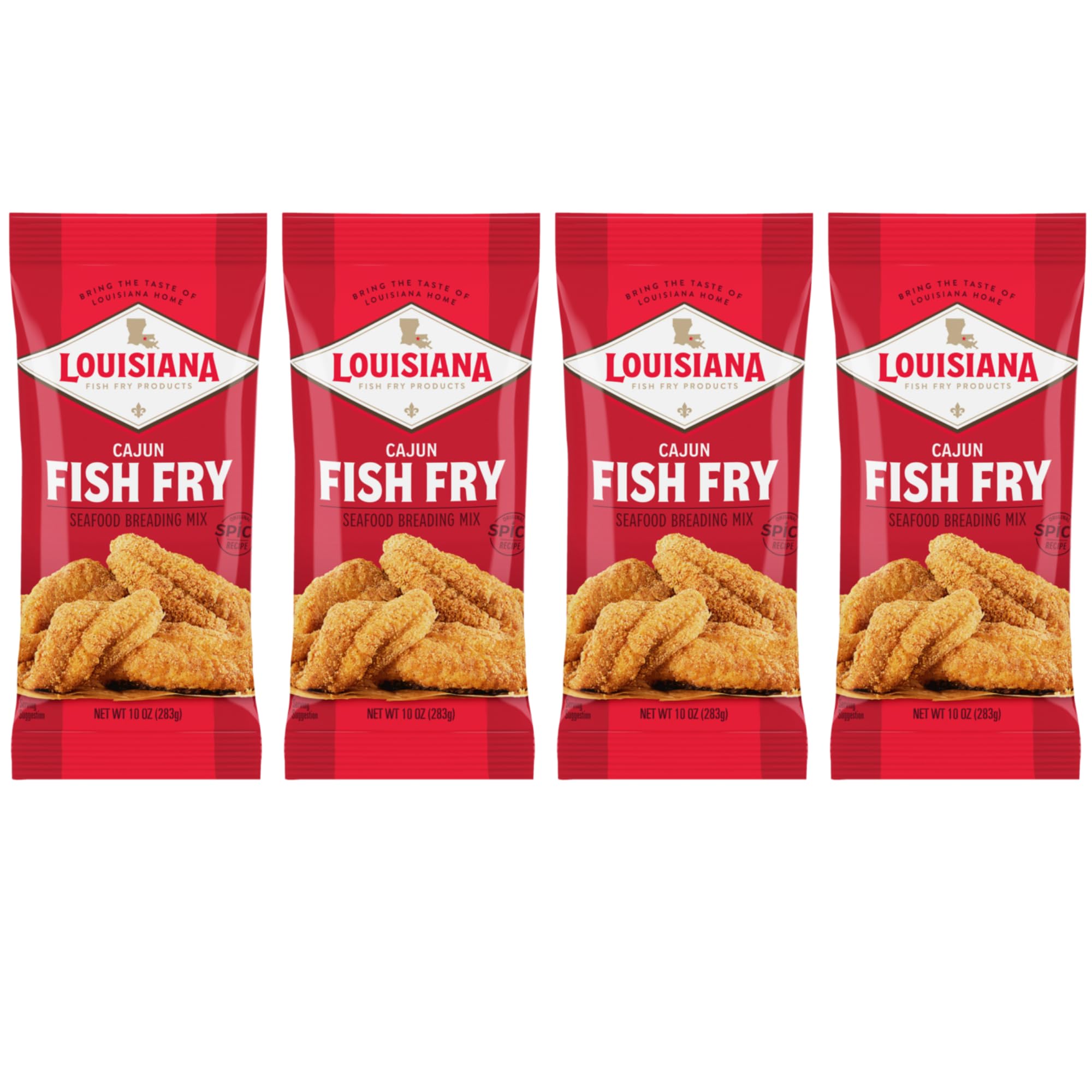 Louisiana Fish Fry Cajun Fry spice blend bottle ready for crispy seafood coatings