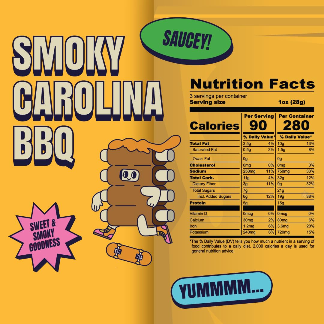 Louisville Jerky Buffalo Hot Wing bag close-up, zesty heat for active days.