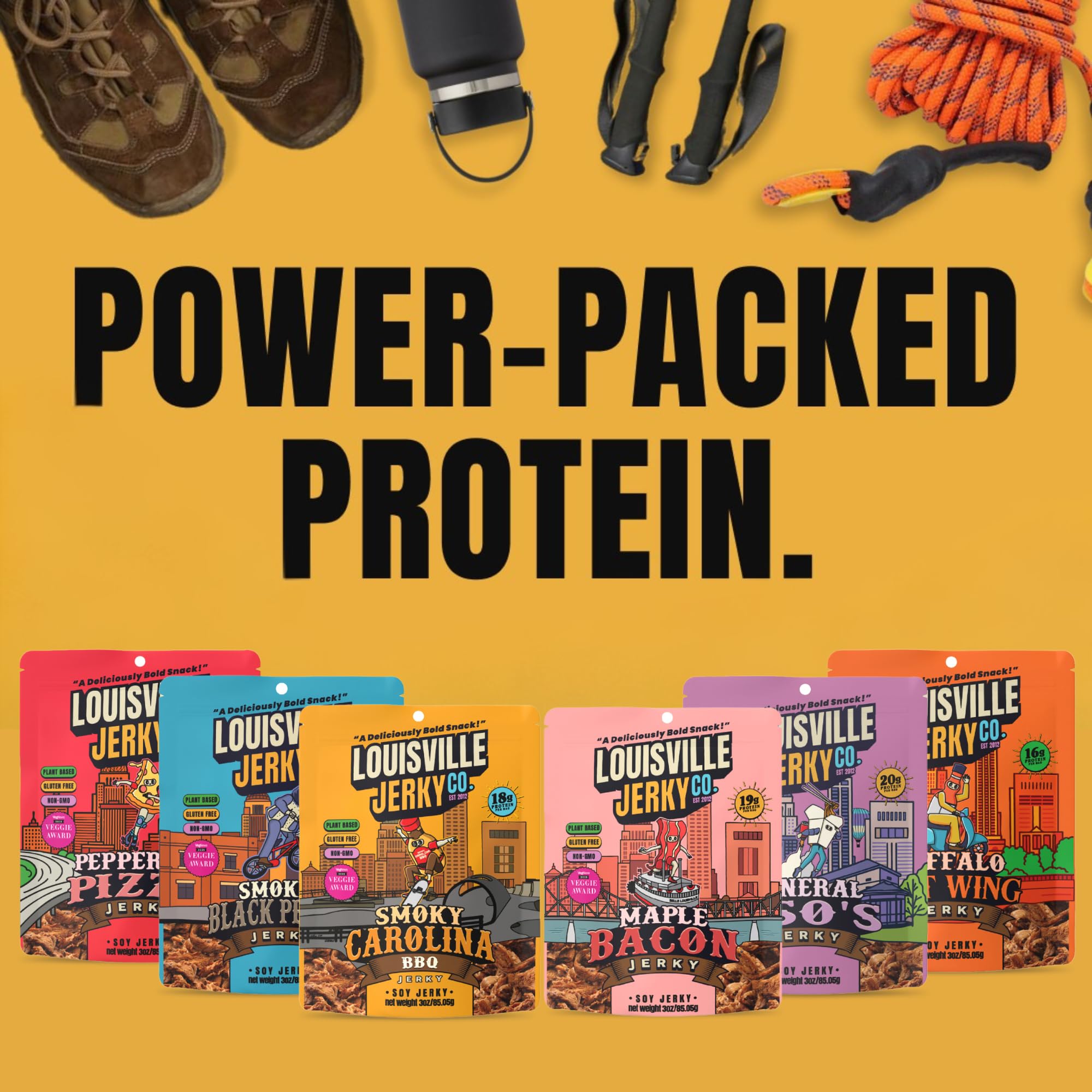 Louisville Vegan Jerky handmade in Louisville with locally sourced ingredients.