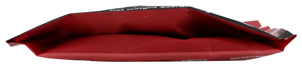 Louisville Vegan Jerky maple bacon ingredient list highlights vegan, gluten-free profile.