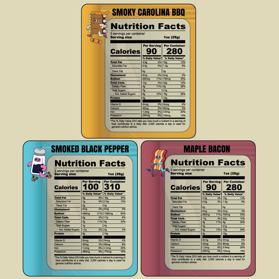 Louisville Vegan Jerky Smoked Black Pepper bag—bold savory bite for meals