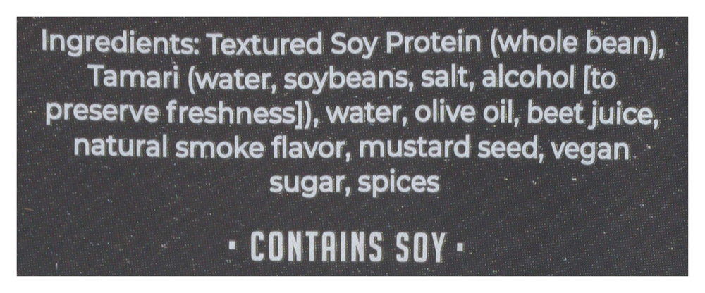 Louisville Vegan Jerky texture close-up highlights meat-like chew and flavor