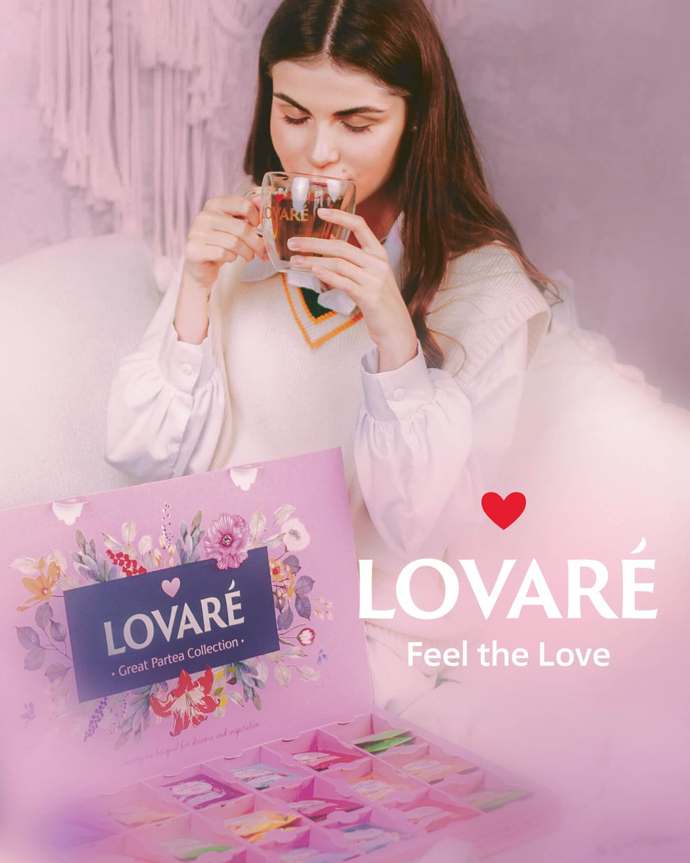 LOVARE floral-berry-blend offers fragrant notes for refreshing hot or iced tea.