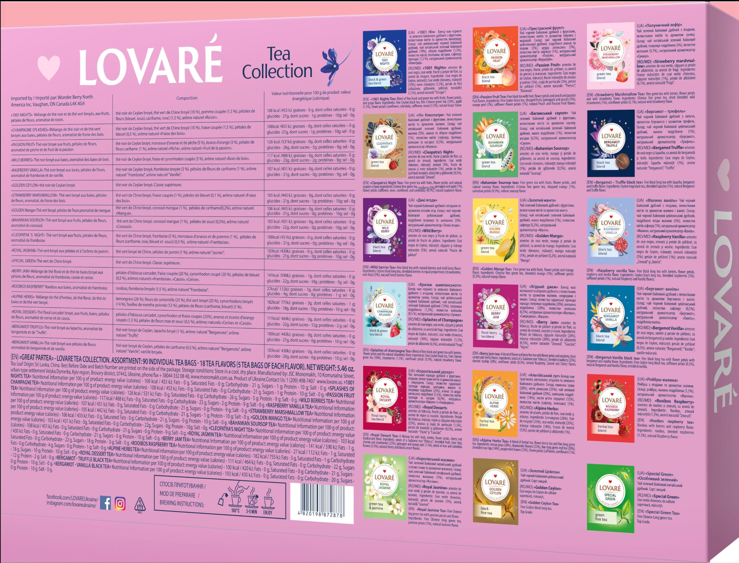 LOVARE herbal-blend-assortment invites calm moments and cozy evenings.