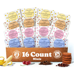 Love + Chew mini vegan cookies variety pack, ideal for on-the-go snacking.