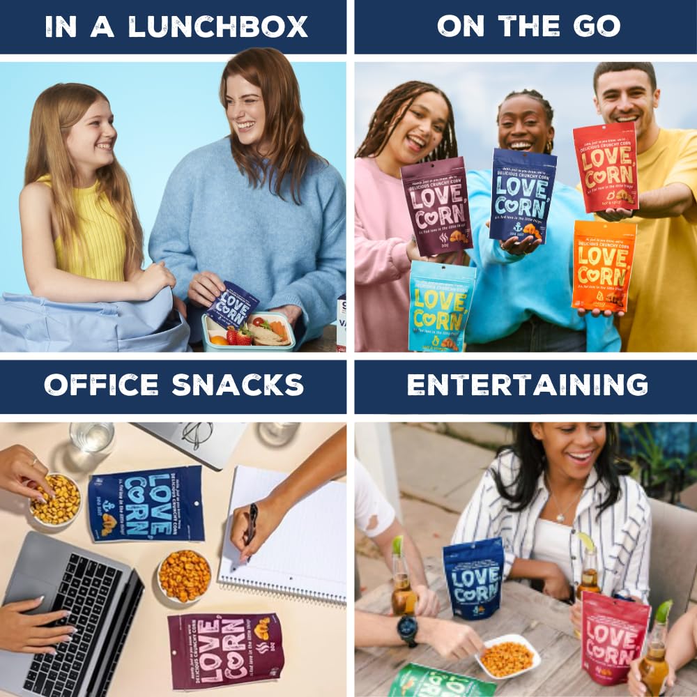 Love Corn Fab Four lunchbox snack ready for busy days.