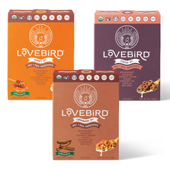 Lovebird Organic Cereal grain-free crunch front view with real ingredients