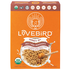 Lovebird Organic Cereal Honey 3-pack, gluten-free breakfast option for busy mornings