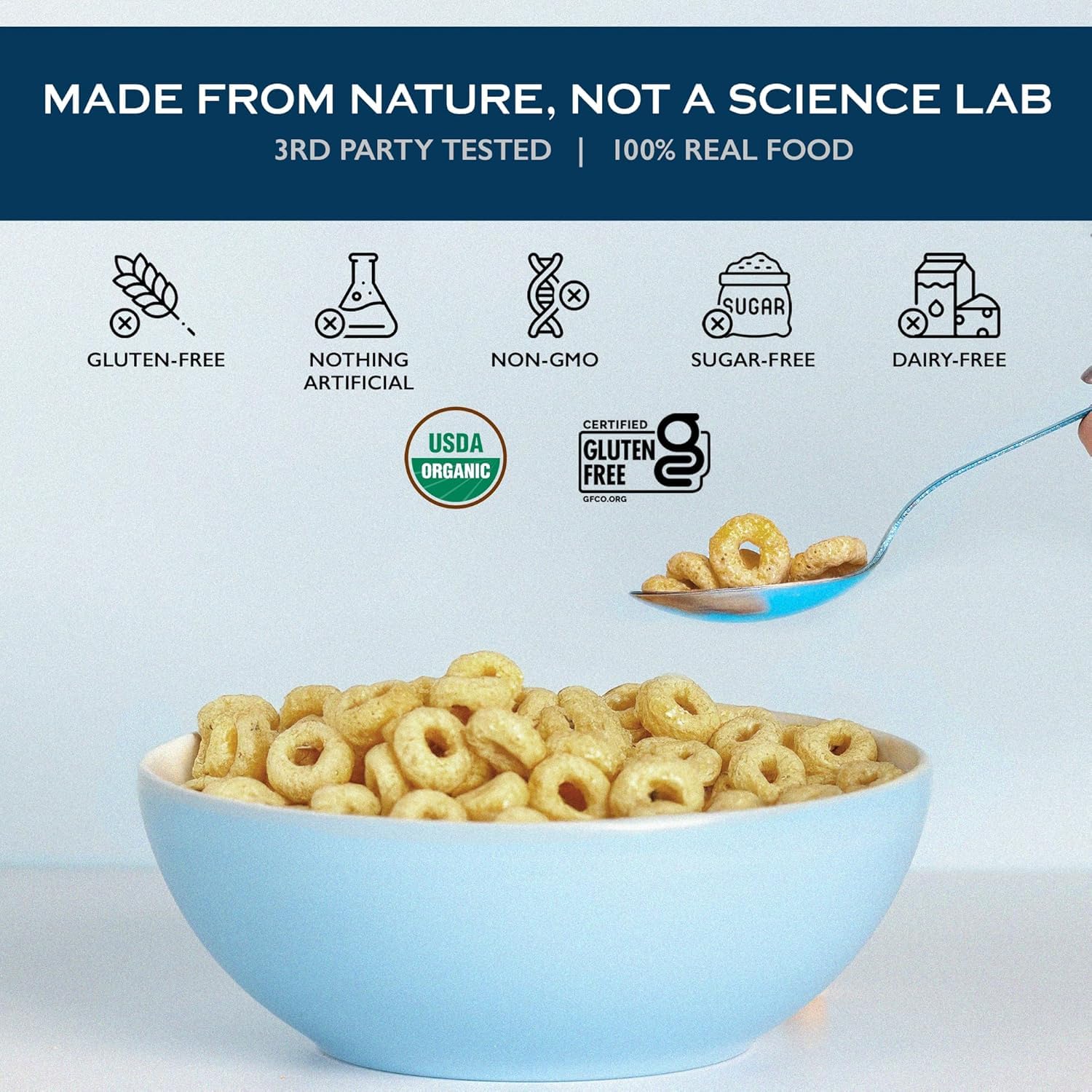 Lovebird Organic Cereal paleo-keto-friendly highlights diet compatibility for flexible breakfasts