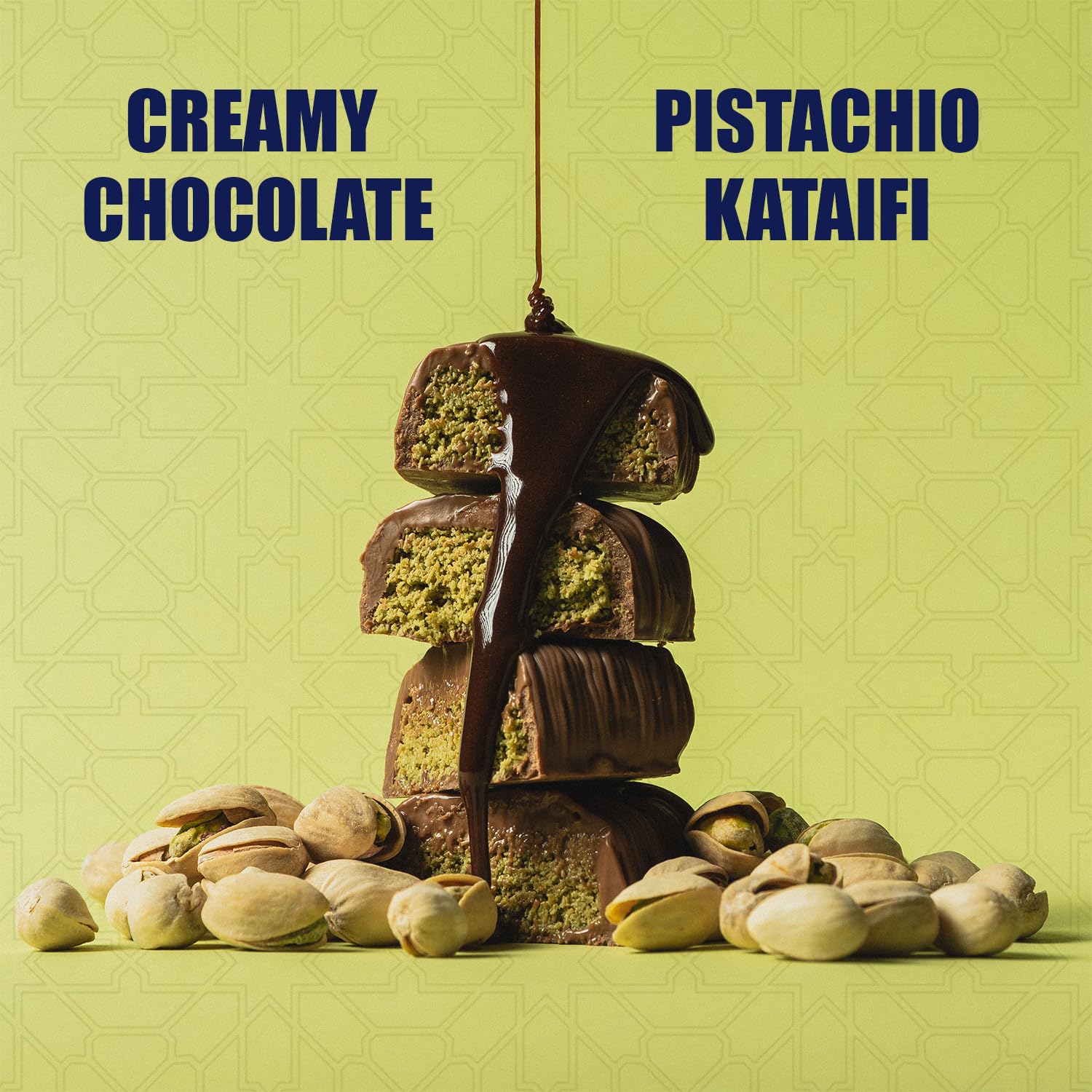 Lovetta Dubai Milk Chocolate Bar pistachio cream filling close-up highlighting creaminess