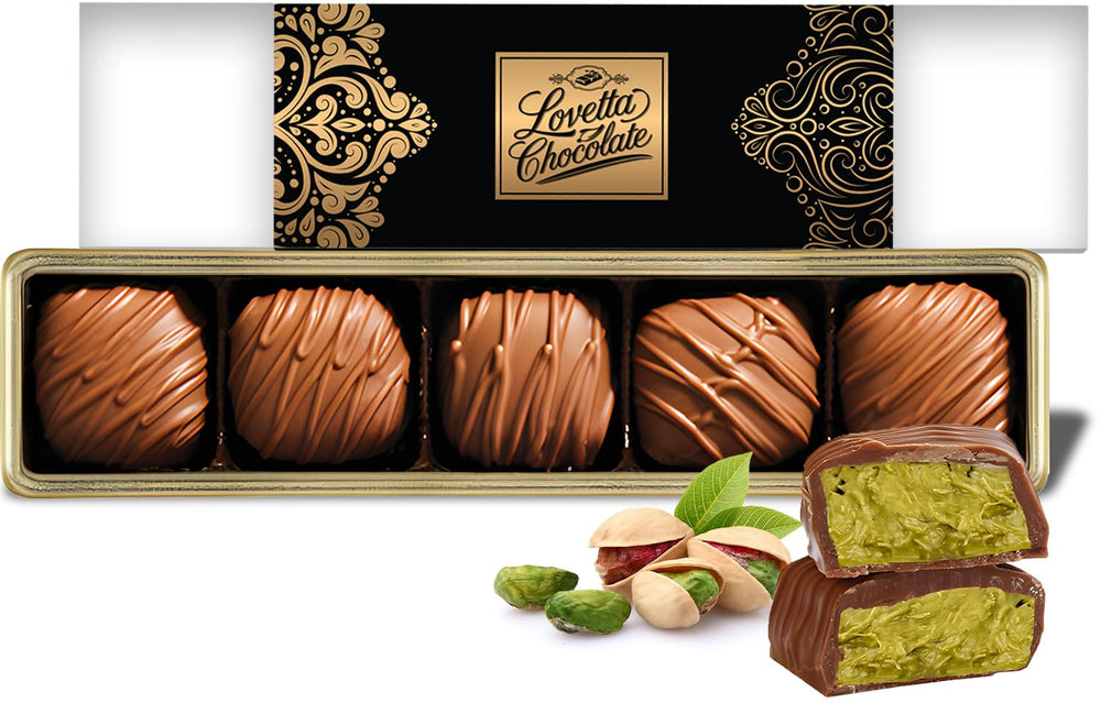 Gift-ready Lovetta chocolate mini bars in elegant packaging