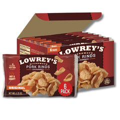 Lowrey's Bacon Curls original microwave pork rinds puffing up to a hot, crispy snack