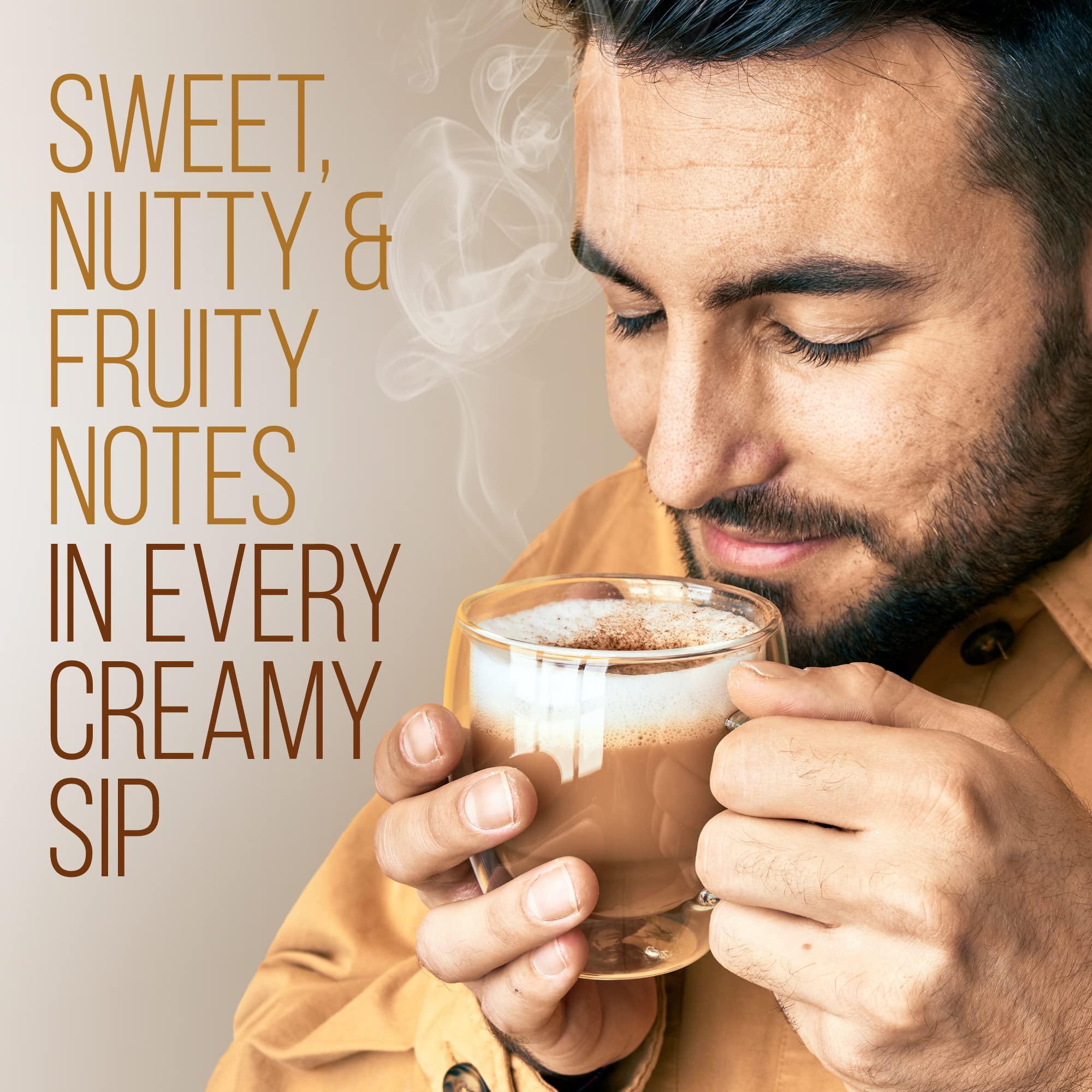 LRLA Seven-mushroom blend icon showcases adaptogenic ingredients for focused sipping.