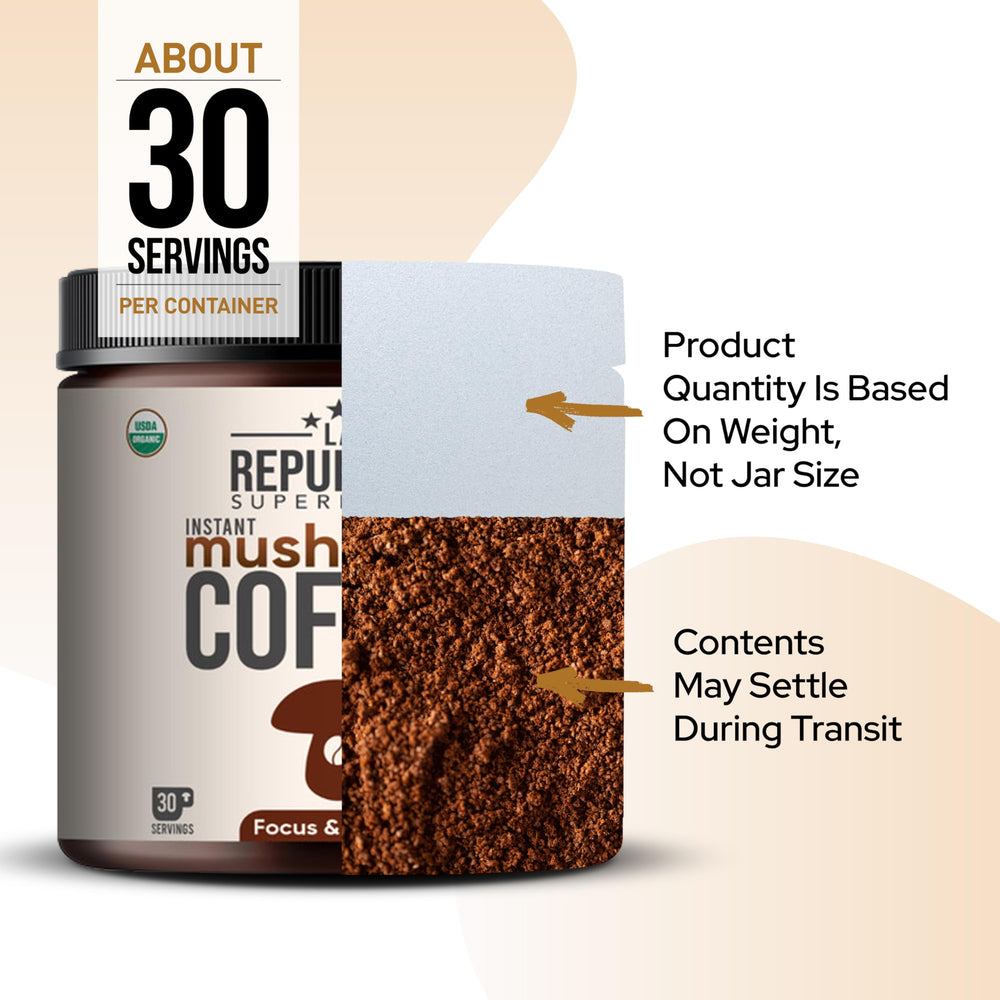 Certification label on LRLA La Republica packaging indicating organic and quality controls